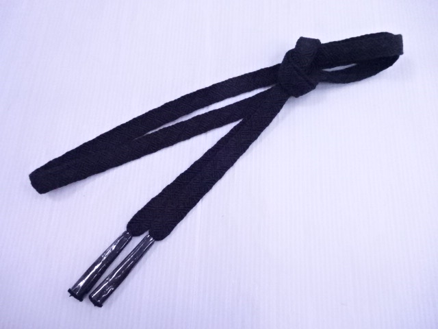 リサイクル　和装小物　帯締め　喪服用　正絹　手組　平組